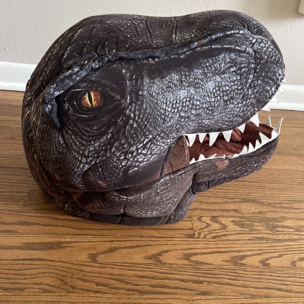 Jurassic World T Rex Full Head Mask DanDee Big Greeter Head Halloween Dinosaur